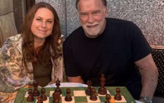 Együtt sakkozott Polgár Judit és Arnold Schwarzenegger